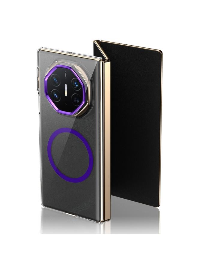 Green Tiger Case For Huawei Mate XT Ultimate Design lce Folding Series MagSafe Integrated Clear PC Phone Case - Image 1