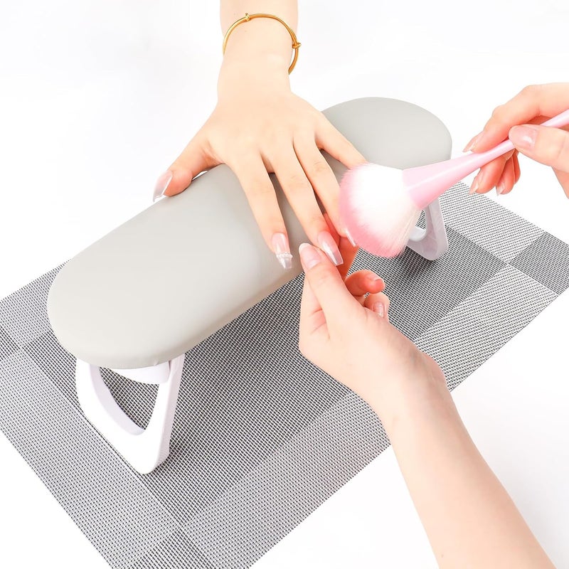 URBAN BOX Nail Arm Rest CushionProfessional Adjustable Nail Hand Rest Stand for Acrylic Nails Hand HolderHand Pillow Stand with PU Leather Soft HighDensity SpongeManicure Nail Tool - Image 1