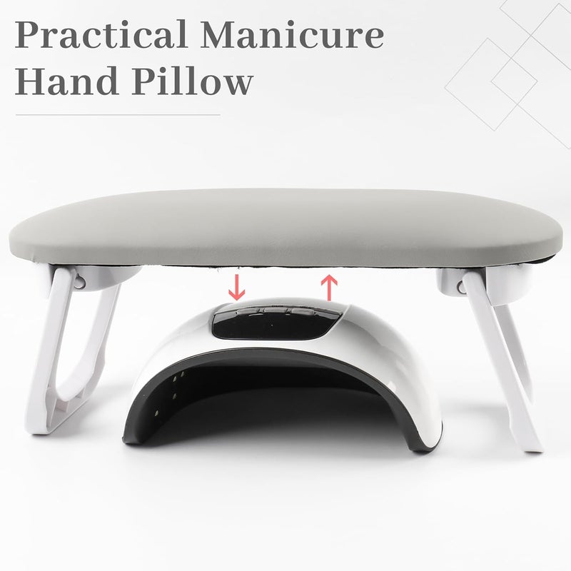 URBAN BOX Nail Arm Rest CushionProfessional Adjustable Nail Hand Rest Stand for Acrylic Nails Hand HolderHand Pillow Stand with PU Leather Soft HighDensity SpongeManicure Nail Tool - Image 5