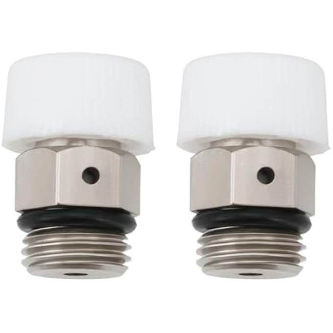 2PCS 1/8 INCH AUTOMATIC VENT VALVE COPPER VENTILATION VALVES DRAIN VALVE FOR AUTOMATIC AIR RELEASE IN EXHAUST PORTS AND RADIATORS - Image 1