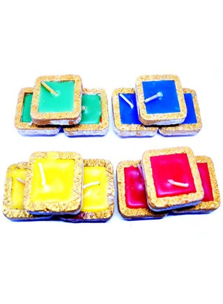 Decorative Square Diya For Diwali & Decoration | Multicolors Mitti Ka Diya Wax Decorative Diya | Colorful Wax Diya | Diya For Diwali Decoration - pzsku/Z4717210F8388CE4B3C0EZ/45/_/1724127087/04c3770a-1e0c-456d-a93a-06d593605863