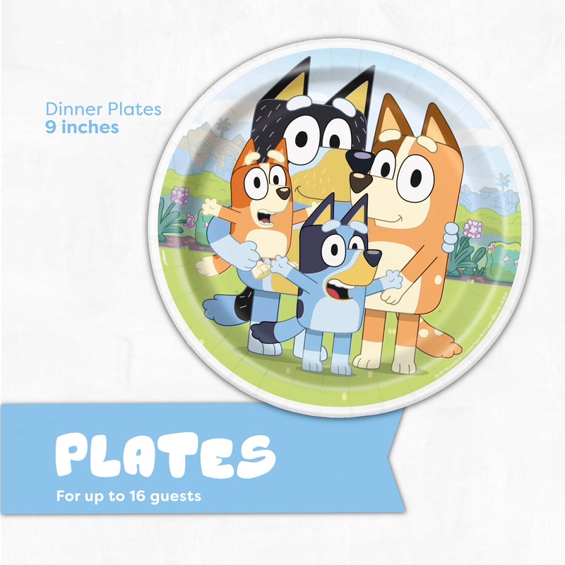 Unique Bluey Birthday Party Supplies | Serves 16 | Bluey Party Supplies | Bluey Birthday Decorations | Bluey Party Decorations | Bluey Plates and Napkins - Image 3