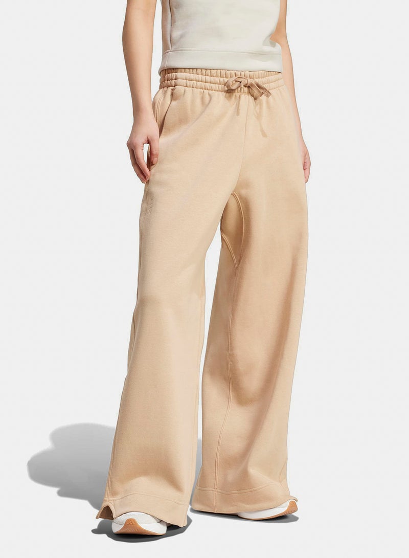 Adidas All Szn Fleece Loose Wide Leg Pants - Image 3