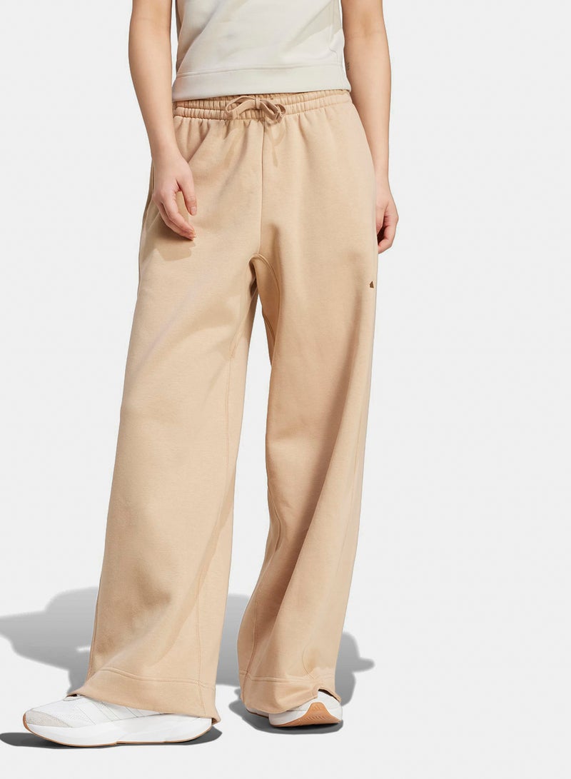 Adidas All Szn Fleece Loose Wide Leg Pants - Image 1