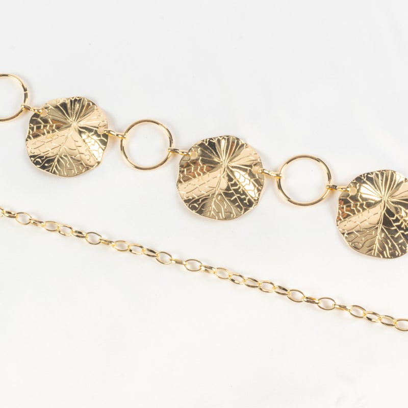 Golden Metal Waist Chain Belt For Women - Image 2