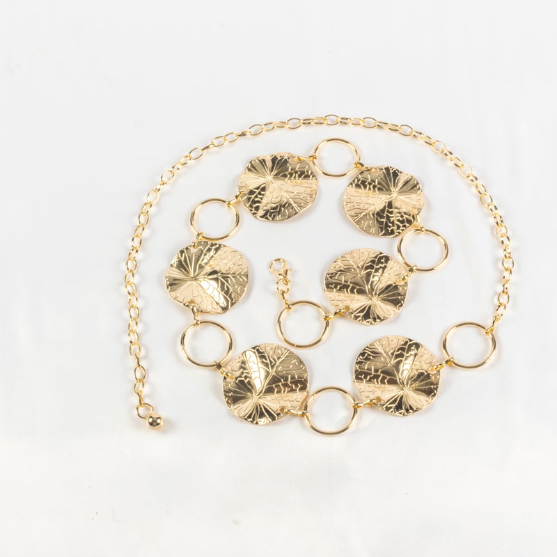 Golden Metal Waist Chain Belt For Women - Image 1