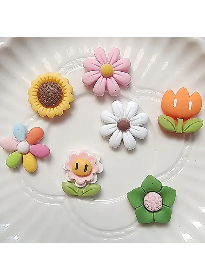 Pink 12 Cavity Silicone Flower Molds For Cake Soap Chocolate Cookie Baking Food Grade Non Stick - Image 3