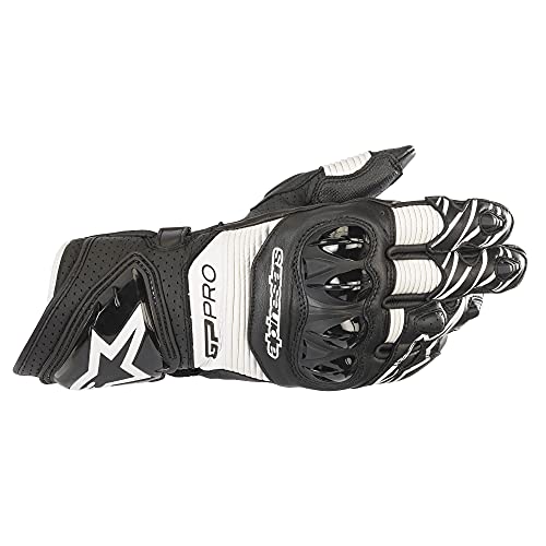 Alpinestars GP Pro RS3 Men's Street Motorcycle Gloves - Black/White/X-Large - Image 1