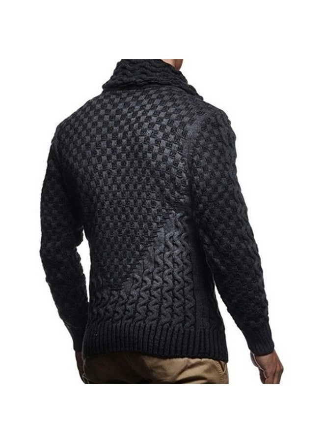 NIBEMINENT Man Sweaters Streetwear Clothes Turtleneck Sweater Men Long Sleeve Knitted Pullovers Autumn Winter Soft Warm Basic - Image 2