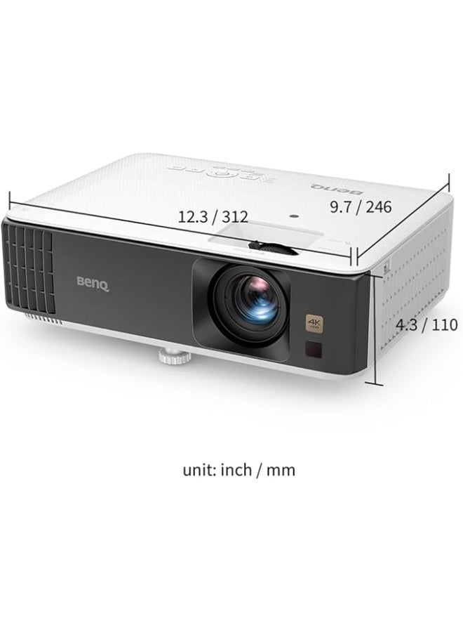 BenQ TK700 4K UHD HDR Gaming / Home Cinema Projector, 3200 Lumens, Excellent Colors 96% REC 709, HDMI 2.0, 200” Screen Size, 16ms Low Input Lag, 5W Speaker, 2D Keystone, 3D, PS5 Xbox, 2 YEARS WARRANTY TK700 White - Image 2