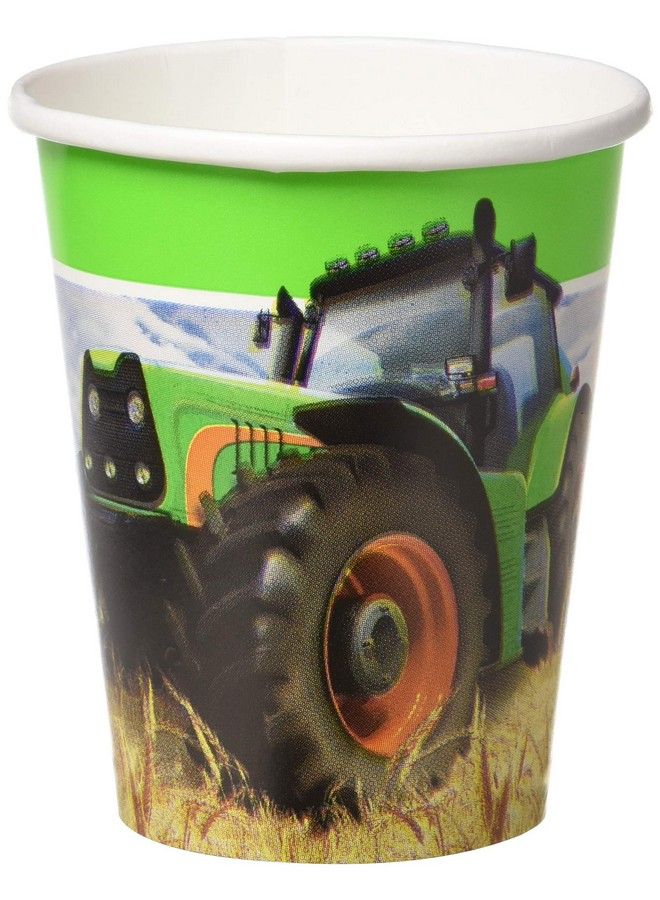 CREATIVE CONVERTING Tractor Time Cups Party Supplies Multicolor - Image 1