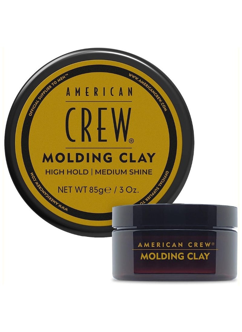 AMERICAN CREW Molding Clay 85 gr, Concentrated Styling Power, Natural Extracts and Beeswax, Touchable Shape and Texture, Sports-Friendly Hairstyling, High Hold, Medium Shine  - Image 1