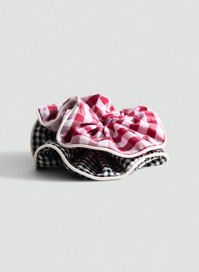 MANGO - Set Of 2 Printed Hair Ties - Image 1