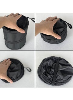 Generic Portable Folding Car Trash Can Universal Collapsible Car Garbage Bin Wastebasket Hanging Travel Storage Box Bag  - Image 3
