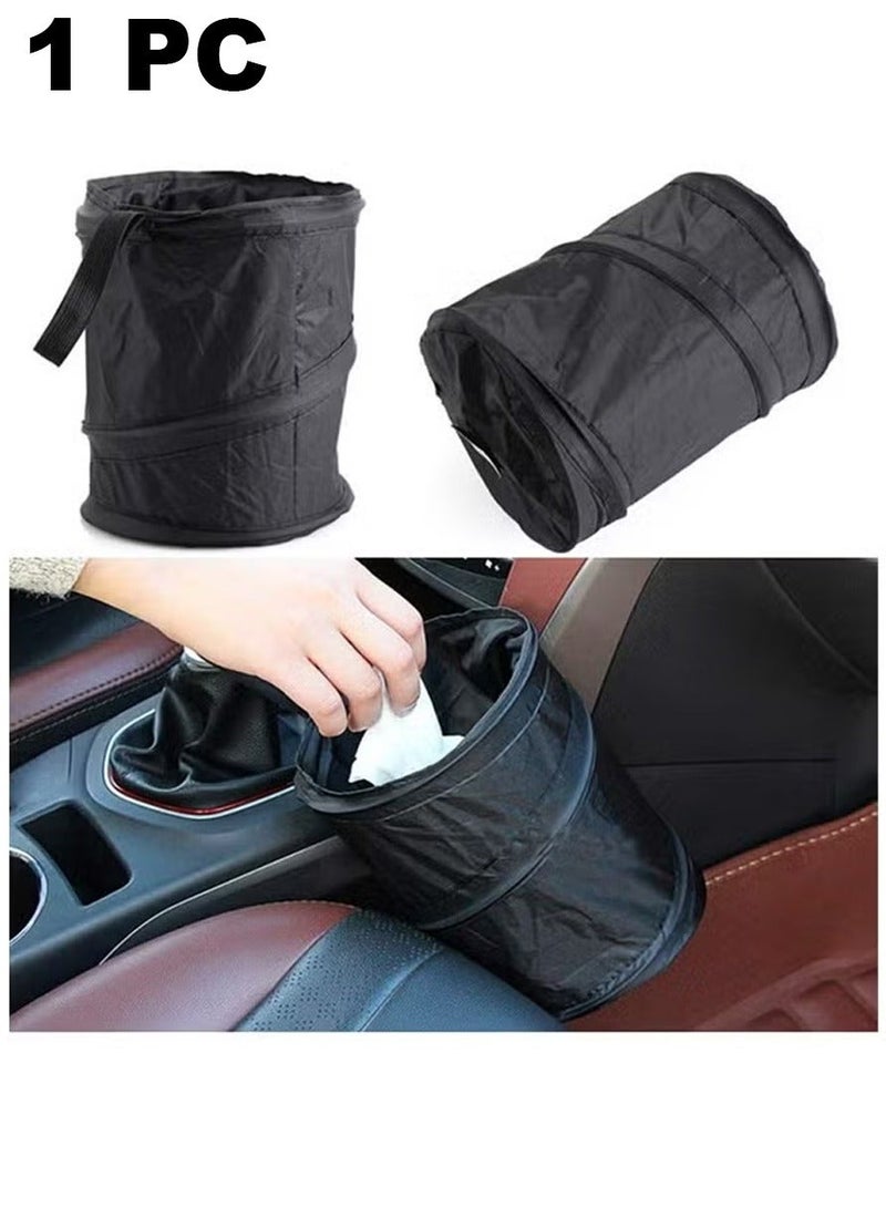 Sisily Portable Folding Car Trash Can Universal Collapsible Car Garbage Bin Wastebasket Hanging Travel Storage Box Bag - Image 2