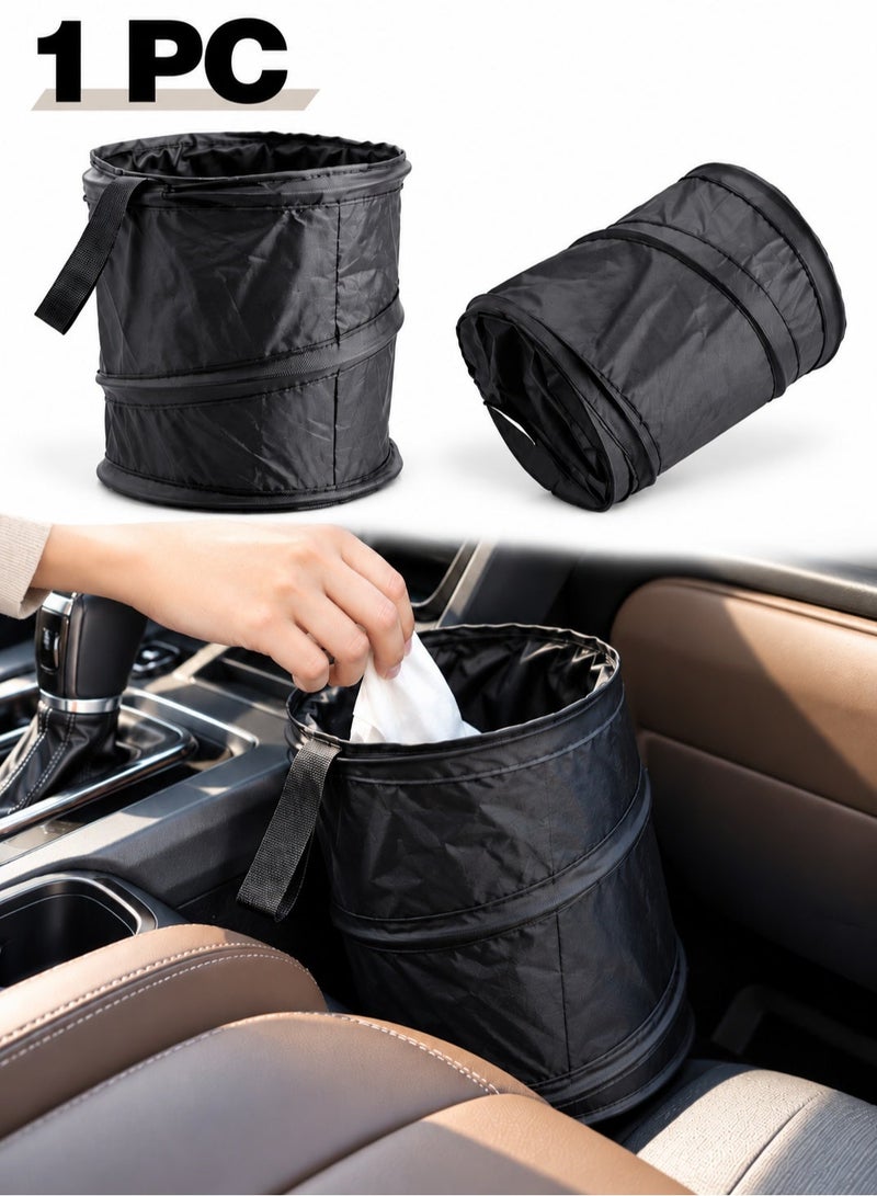 Sisily Portable Folding Car Trash Can Universal Collapsible Car Garbage Bin Wastebasket Hanging Travel Storage Box Bag - Image 1