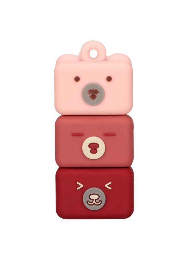Thoraya PVC soft USB flash drive cute cartoon USB flash drive stacking bear USB flash drive gift USB flash drive c128G  - Image 2