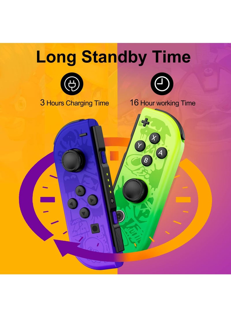 Sweet seven - Wireless Replacement Joy-Cons for Nintendo Switch - L/R Controllers for Seamless Gaming Experience - Responsive and Ergonomic Design - Image 1