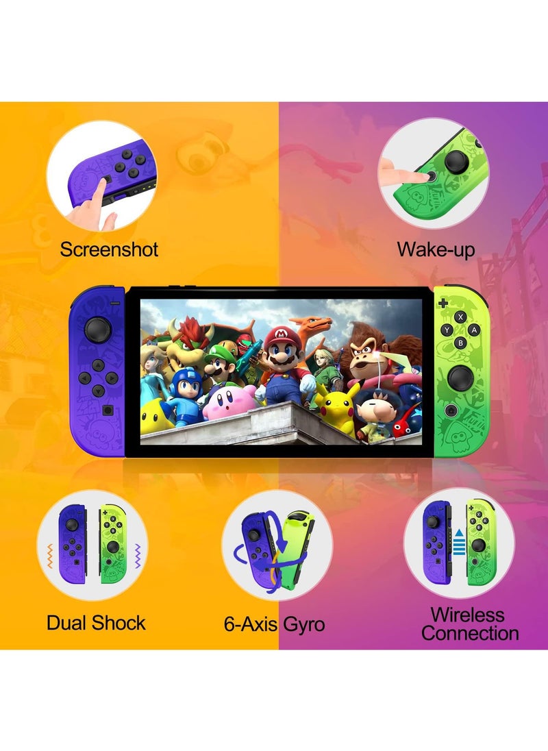 Sweet seven Wireless Replacement Joy-Cons for Nintendo Switch - L/R Controllers for Seamless Gaming Experience - Responsive and Ergonomic Design  - Image 2