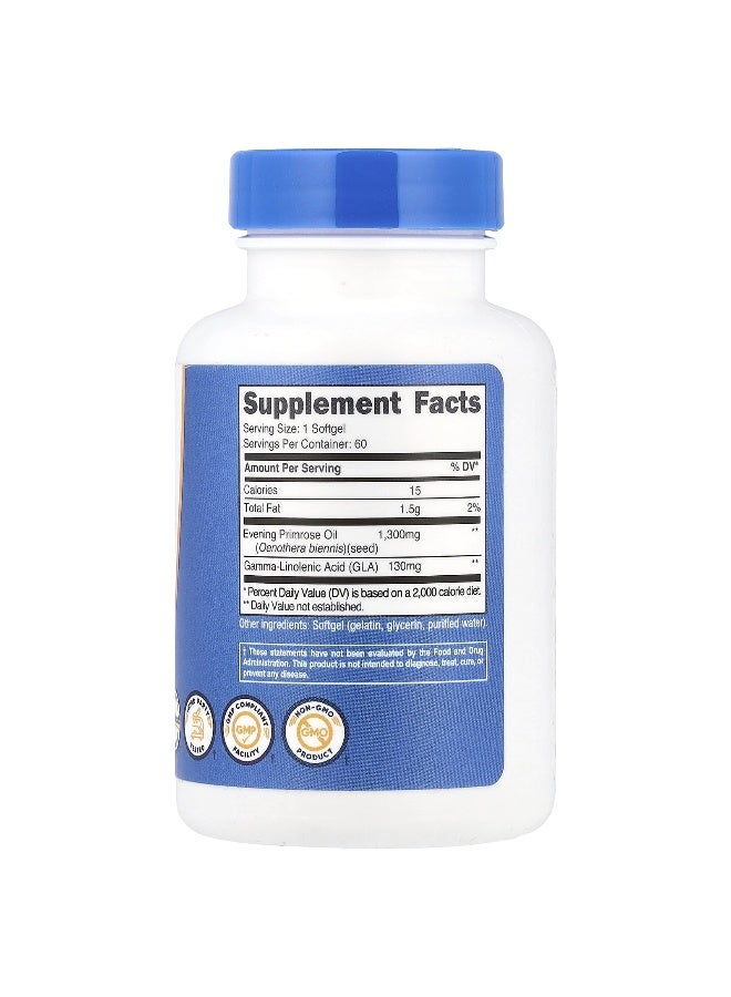 Nutricost, Evening Primrose Oil, 1,300 mg, 60 Softgels - Image 2