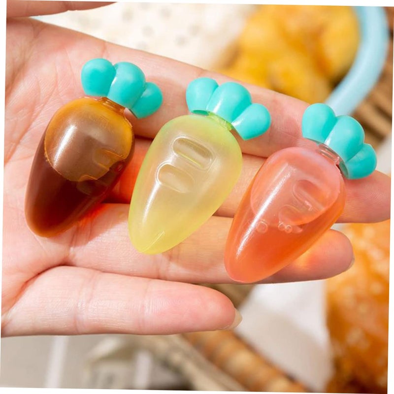 9Pcs Mini Carrot Sauce Bottles Condiment Containers For Office Travel Bbq Party - Image 3