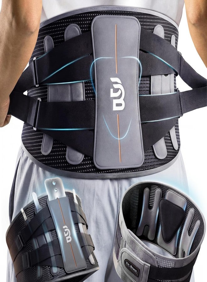 DR. BRACE® Lower Back Brace for Men & Women for Lower Back Pain Relief, Revolutionary Versatile Splints System & Removable Lumbar Pad, Adjustable & Breathable Back Support Brace (41.3-47.2″) - Image 1