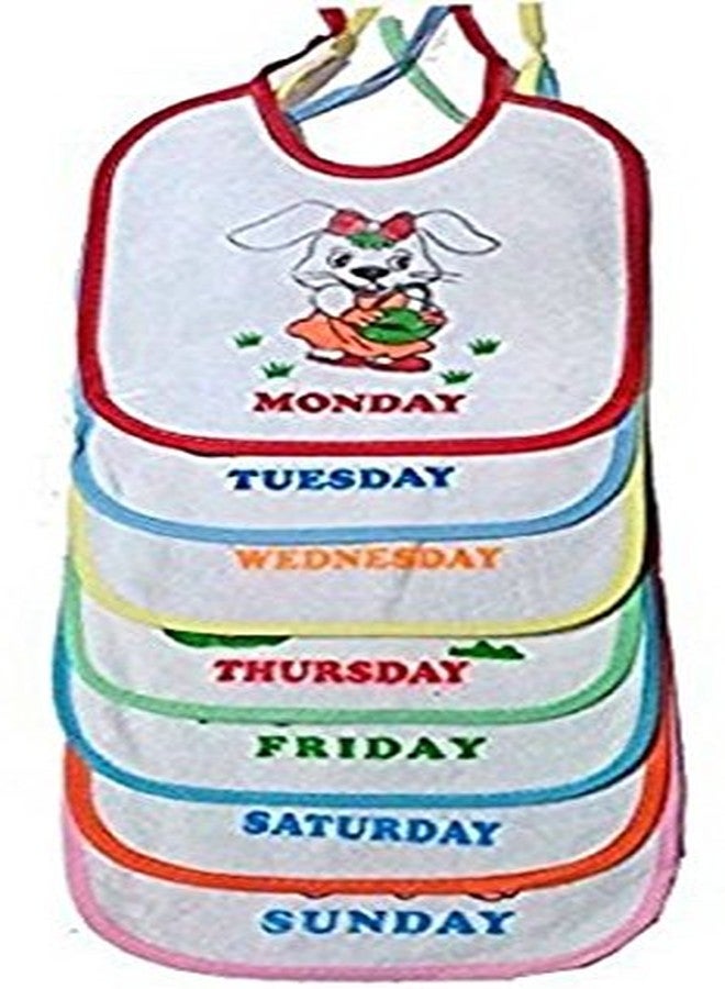 Ineffable Beautiful Printed Baby Bib (Pack of 7 Bib) - Design May Vary - Image 1