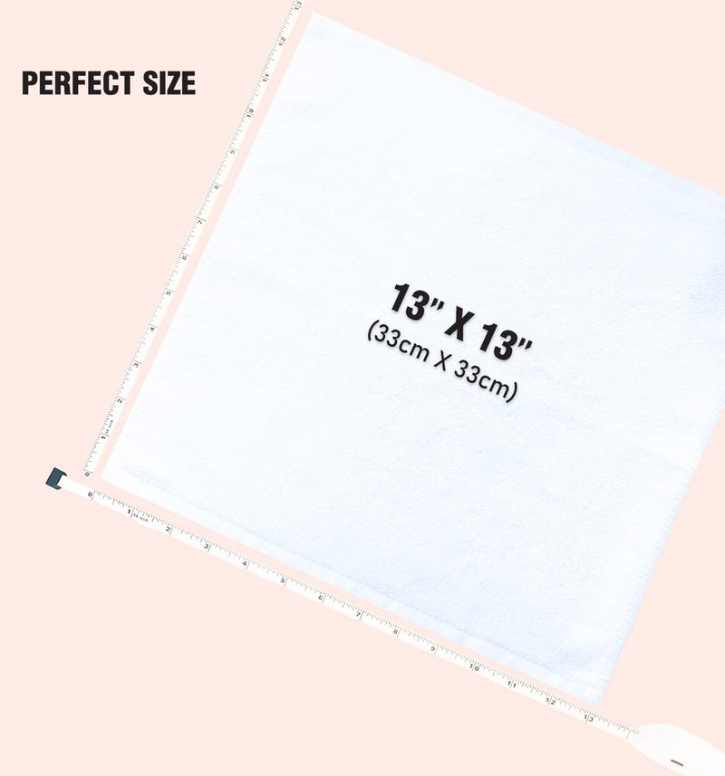 SUMMERMIA Washcloths 12 Pack White - Image 5