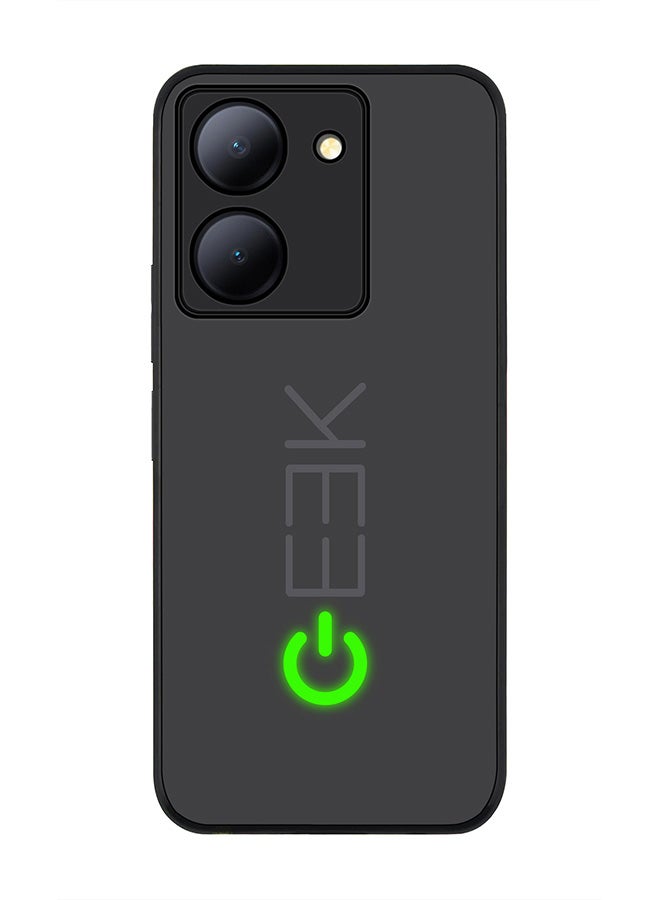 Stylizedd حافظة حواف سوداء متينة لهاتف Vivo Y36 / Vivo Y36 5G، حافظة مرنة رقيقة من المطاط TPU مقاومة للصدمات - Geek ON - Image 1