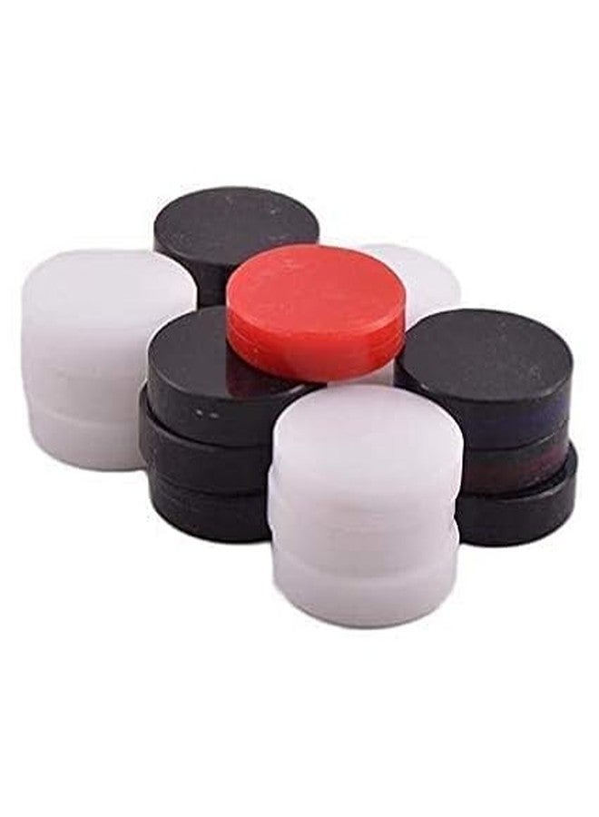 GIRLYZ Attire Carrom Board Coins Acrylic Plastic for Smooth Play with 1 Striker (Pack of 2 Box) - Image 2