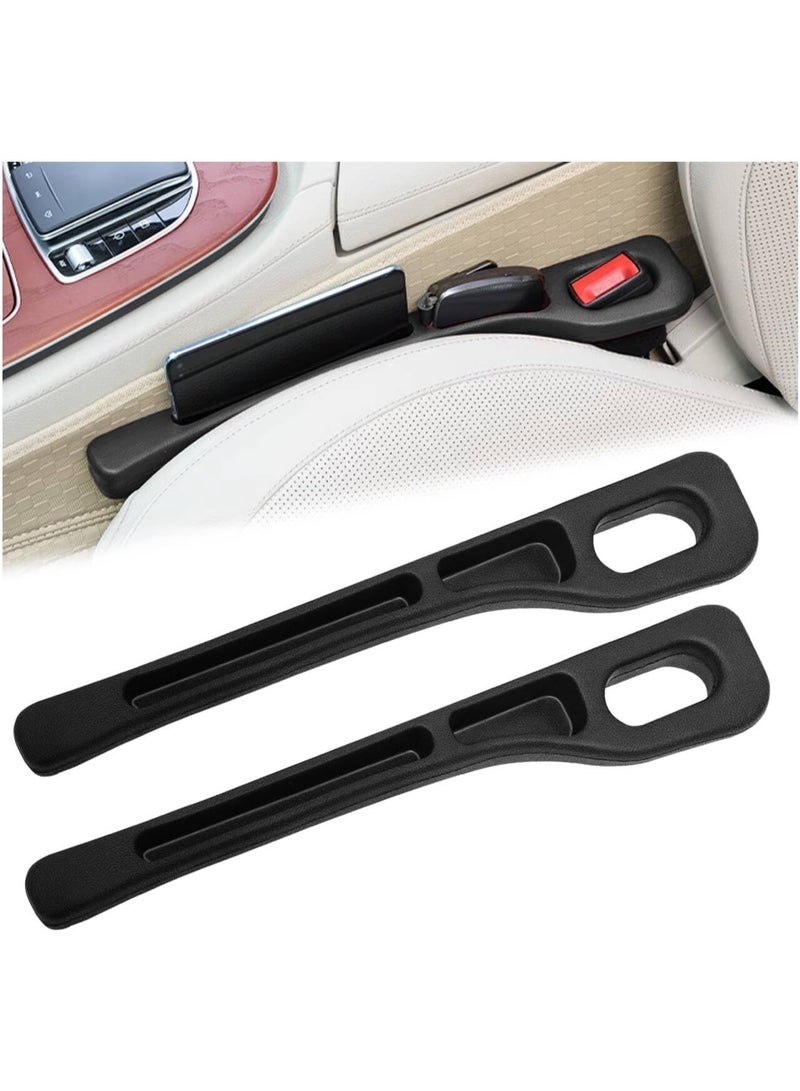 2PCS Vehicle Mounted Gap Leak Proof Filling Strip, Car Seat Gap Filler Organiser Universal Car Seat Gap Plug Storage Car Accessories Leak-Proof Filling Strip For Car SUV Truck(Black) - Image 1