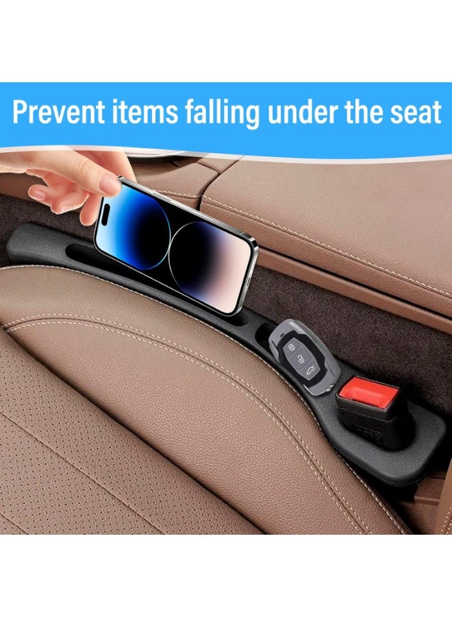2PCS Vehicle Mounted Gap Leak Proof Filling Strip, Car Seat Gap Filler Organiser Universal Car Seat Gap Plug Storage Car Accessories Leak-Proof Filling Strip For Car SUV Truck(Black) - Image 3
