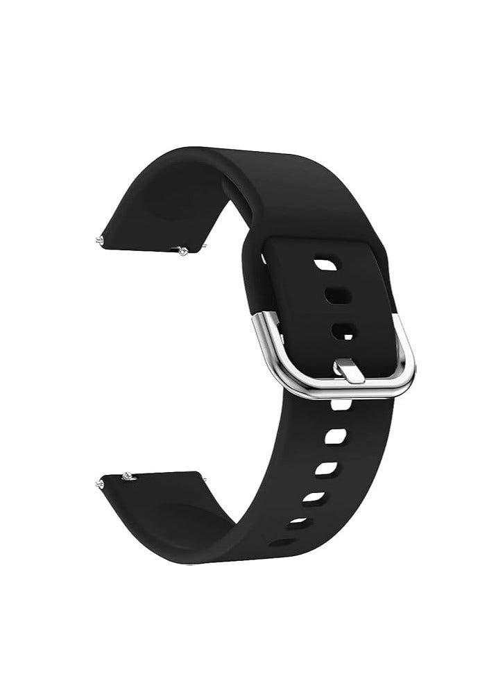 22mm Silicone Strap Compatible with Samsung Galaxy Watch 3 45mm / Gear S3 / Huawei GT3 46mm / GT2E / Pro / GT3 GT2 46mm / Honor Magic Watch 2 46mm / Amazfit GTR4 / GTR3 - Image 2