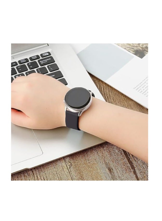 22mm Silicone Strap Compatible with Samsung Galaxy Watch 3 45mm / Gear S3 / Huawei GT3 46mm / GT2E / Pro / GT3 GT2 46mm / Honor Magic Watch 2 46mm / Amazfit GTR4 / GTR3 - Image 3