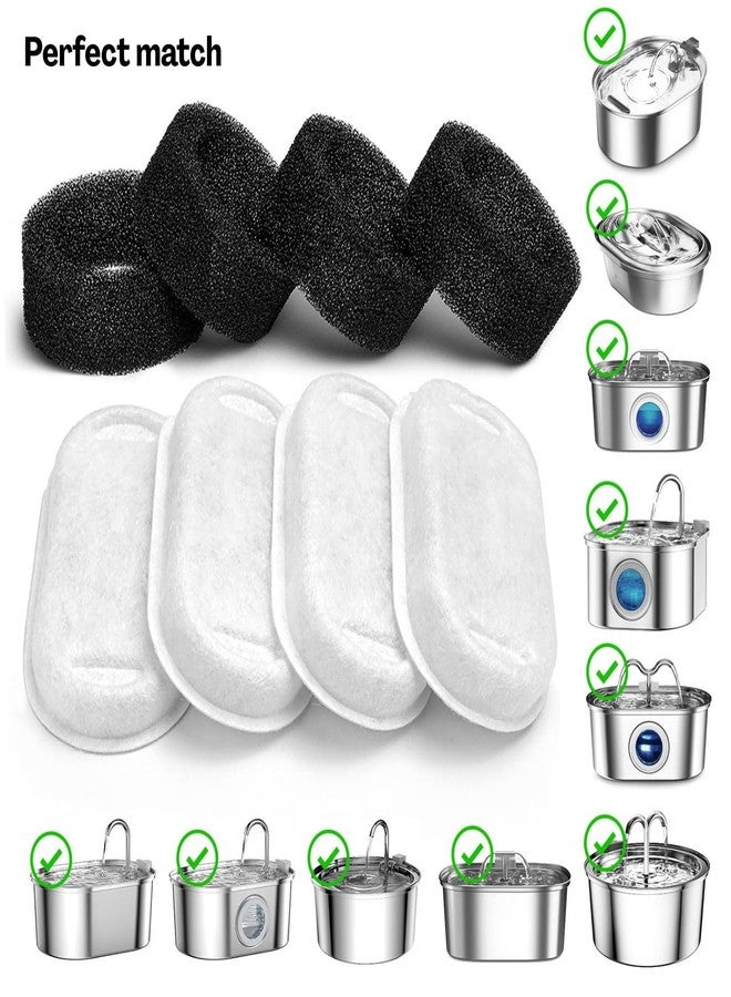 TecoKart 6-Pack Cat Water Fountain Filter for Pets, Cat Fountain Water Replacement Cartridges, 7.6x4.3cm Racing Track Design Compatible with Most Automatic Drinking Dispenser - Image 2