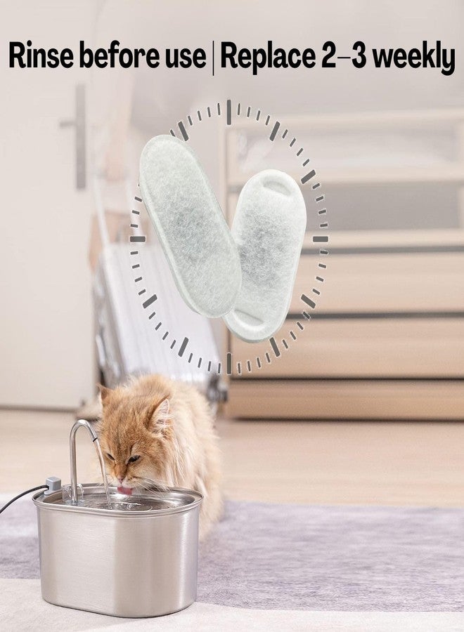 TecoKart 6-Pack Cat Water Fountain Filter for Pets, Cat Fountain Water Replacement Cartridges, 7.6x4.3cm Racing Track Design Compatible with Most Automatic Drinking Dispenser - Image 5