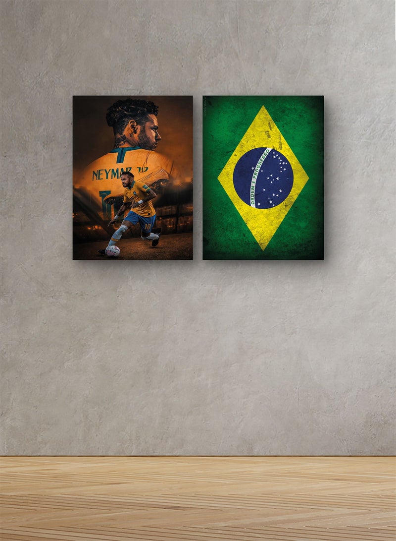 ماركتنا لوحة خشبية لرياضة لبطولة كأس العالم لكرة القدم 60x80سم 0.5كغ - Image 1