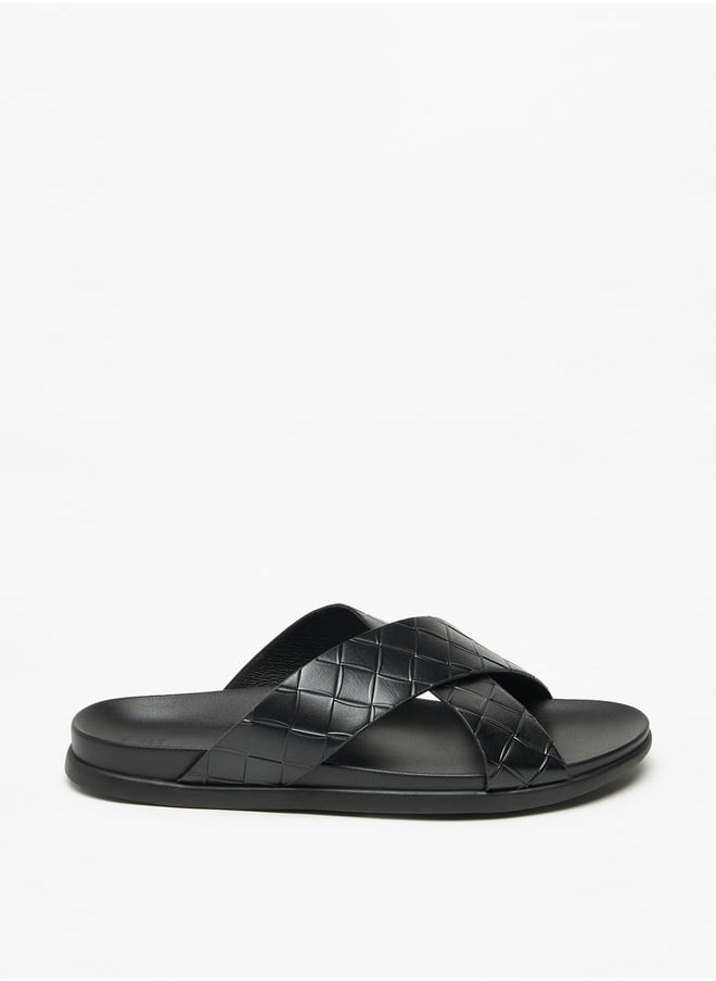 LBL by Shoexpress Textured Slip-On Arabic Sandals  - Image 3