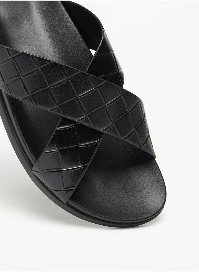 LBL by Shoexpress Textured Slip-On Arabic Sandals  - Image 5