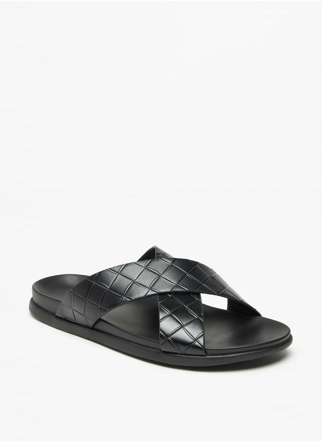 LBL by Shoexpress Textured Slip-On Arabic Sandals  - Image 1