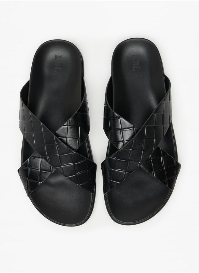 LBL by Shoexpress Textured Slip-On Arabic Sandals  - Image 2