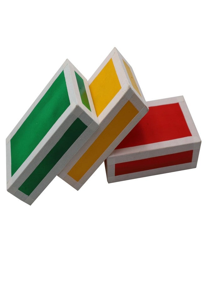PEHHAH Juggling Wooden Cigar Box Set of 3 -Red/Yellow/Green - Image 3