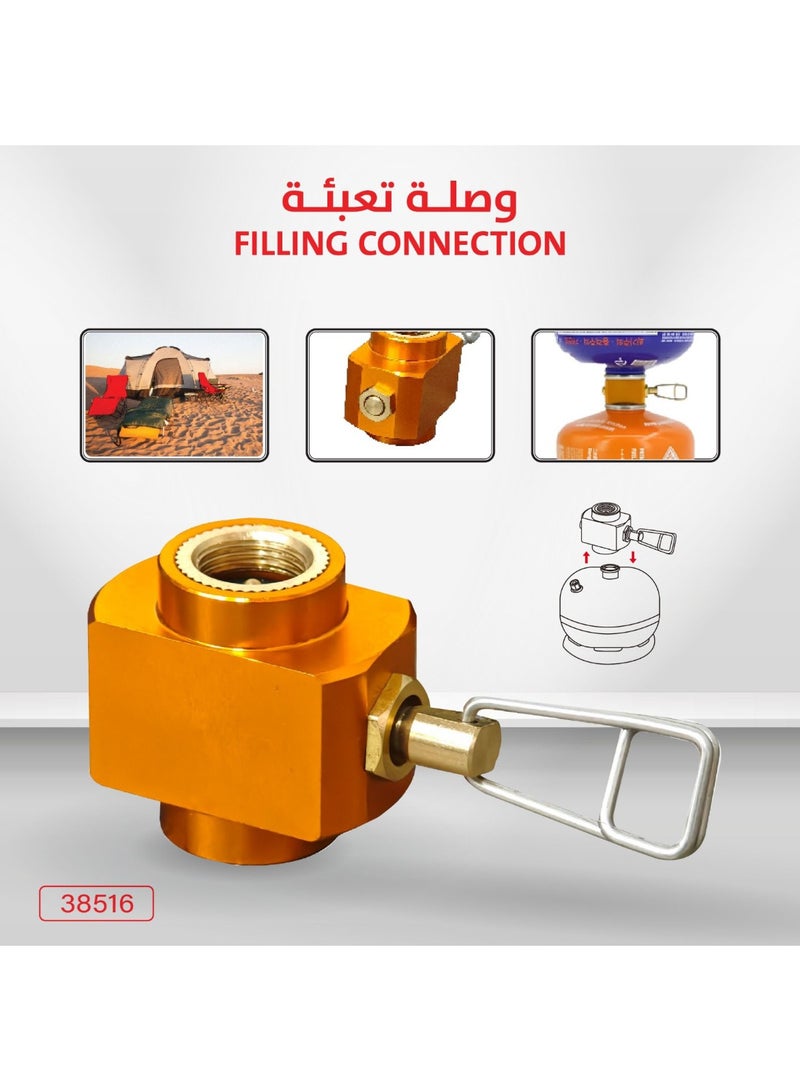موصل تعبئة فاصل غاز نحاسي