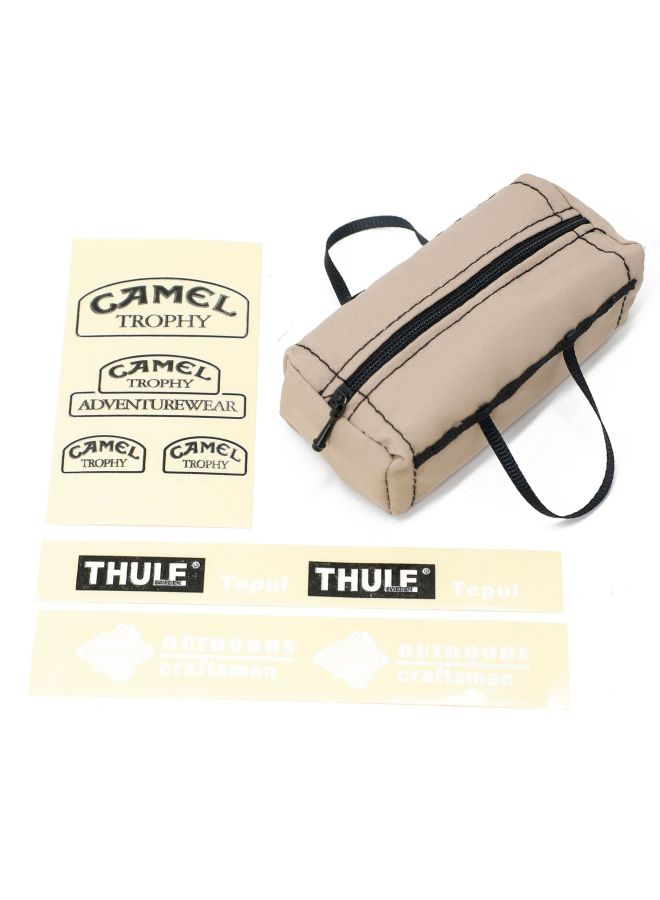 1/10 Climbing Car Mood Piece Portable Luggage Bag Trx4.scx10.d90. Tamiya. Manniu Decorative Bag-Color:Khaki  - Image 1