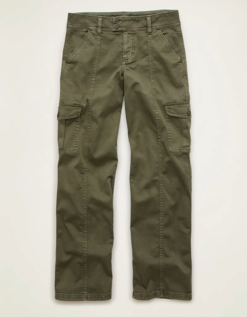 American Eagle  AE Low-Rise Cargo Stovepipe Pant for Women | Best Price UAE