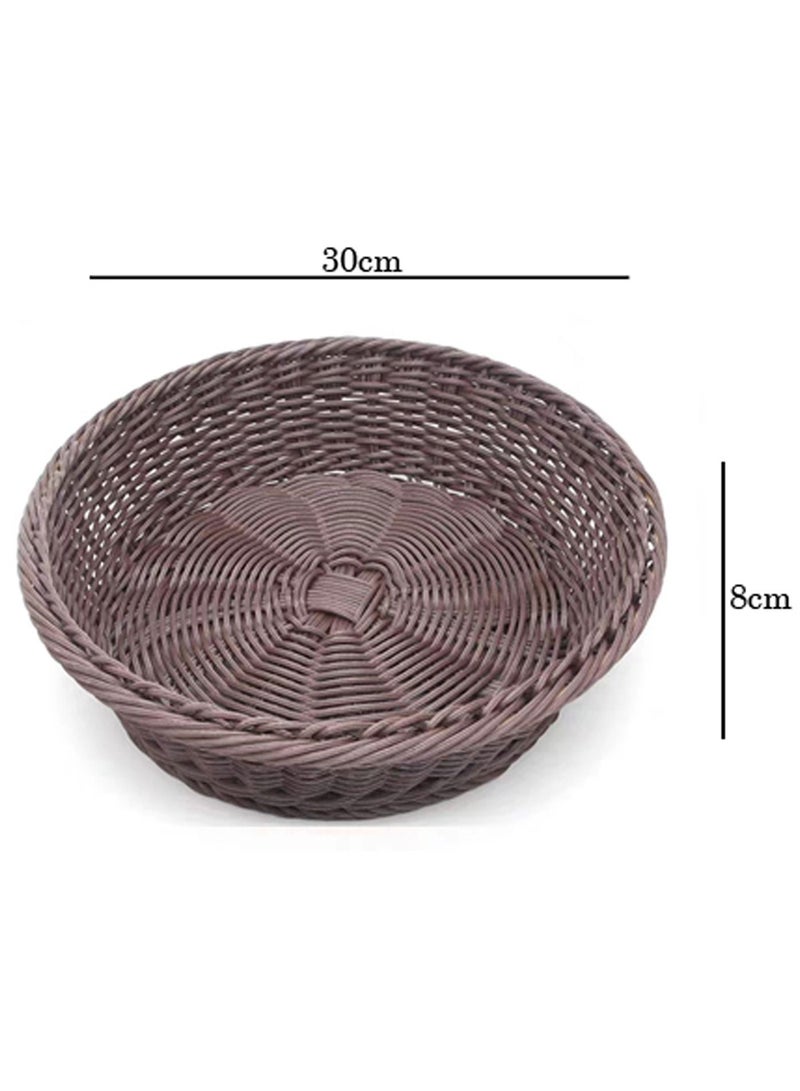 FFD Round Wicker Basket Fruit Basket