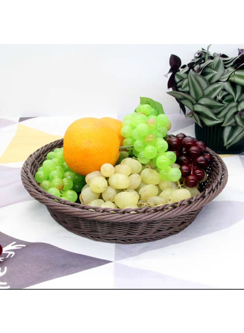 FFD Round Wicker Basket Fruit Basket
