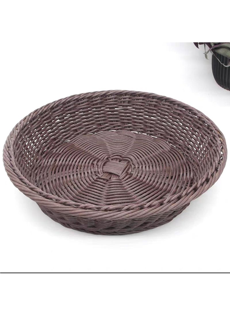FFD Round Wicker Basket Fruit Basket