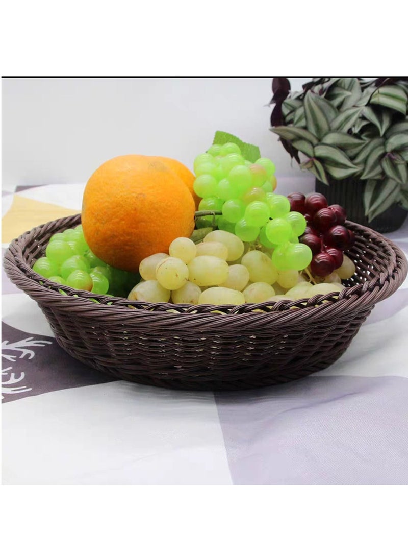 FFD Round Wicker Basket Fruit Basket