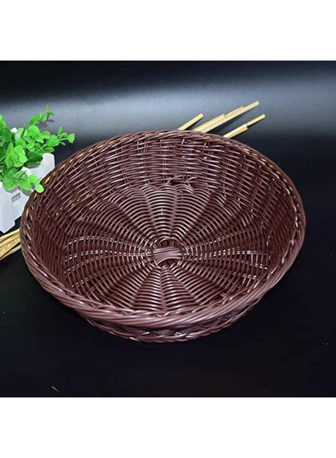 FFD Round Wicker Basket Fruit Basket